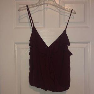 CAPE JUBY Button Front Blousy Tank Top